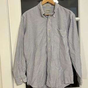 L.L. Bean - Vintage Made in USA Oxford Cloth Button Down in Blue/Purple, 16.5/34